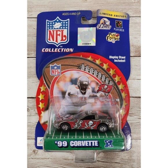 2000 NFL Collection '99 Corvette Warren Sapp Starting Lineup W/ Display Stand - Picture 1 of 9